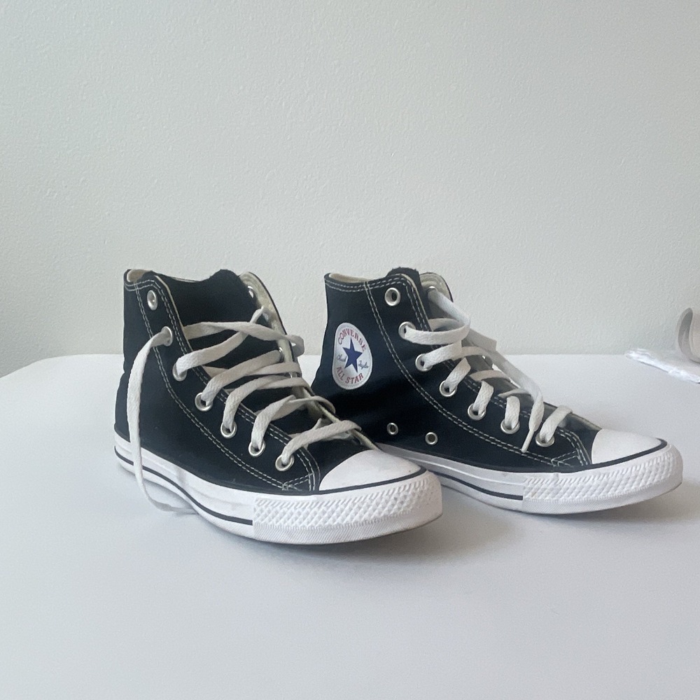 Converse Chuck Taylor All Star High Top Black/White Canvas Lace-Up Sneaker